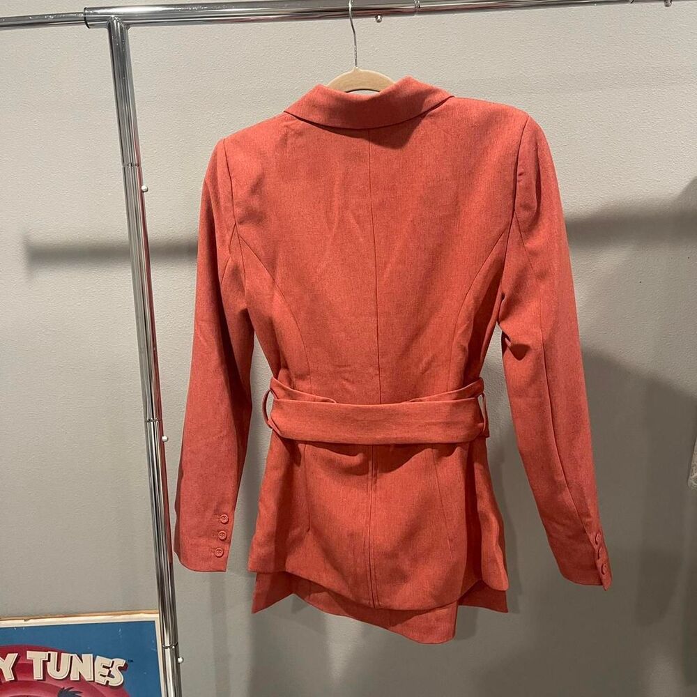 C/meo Collective Women's Pink and Orange Blazer Jacket - Picture 2 of 3